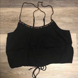 American Eagle Outfitters Cropped Suede Strap Crop